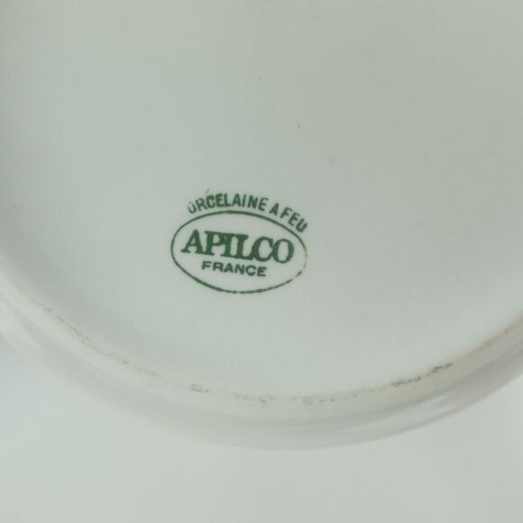 Apilco French Porcelain Escargot (Snails) Dishes Stackable Set of 2 - Picture 6 of 8